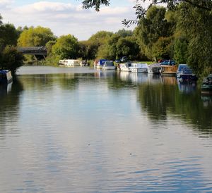 Boats in river