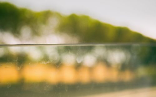 Close-up of water against blurred background