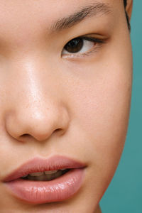 Close-up portrait of teenage girl