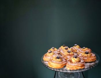 Close-up of sushi on table