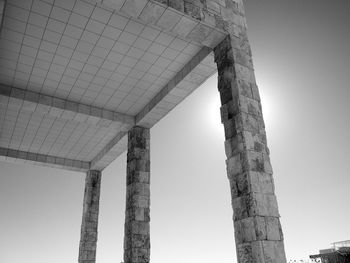 Low angle view of historic building against sky