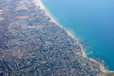 Aerial view of beach