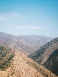 High angle view of landscape against sky