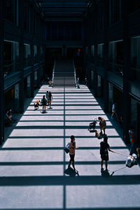 People walking on street