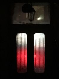 View of illuminated lamp