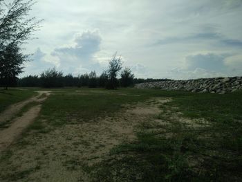 Scenic view of landscape against sky