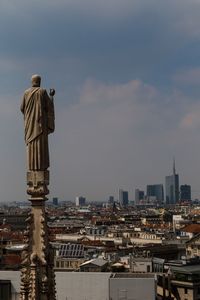 Statue in city