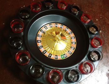 High angle view of clock on table