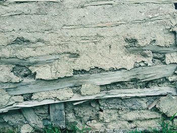 Close-up of weathered wall