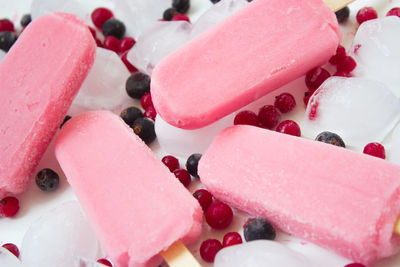 Close-up of ice cream cake