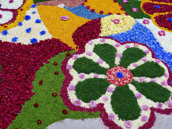 Full frame shot of colorful wall