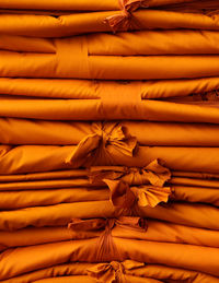 Pile of yellow robe