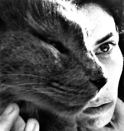 Close-up portrait of young woman