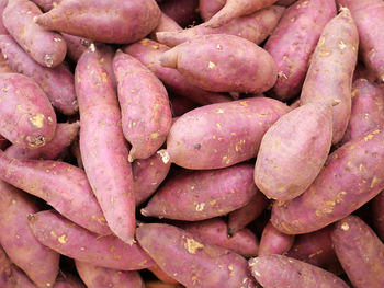 Full frame shot of onions for sale at market stall