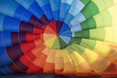 Full frame shot of multi colored hot air balloons