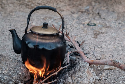 Camping tea kettle