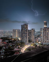 Bangkok during a lightning storm