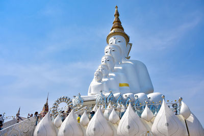 Low angle view of traditional building against sky