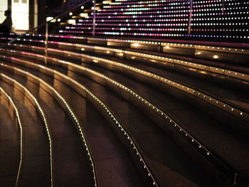 Full frame shot of illuminated lights