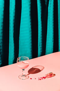Close-up of drink on table