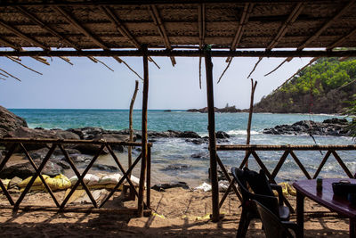 View from the cafe right next to the sea.