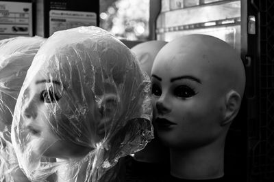 Close-up portrait of young woman