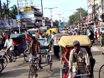 People on city street