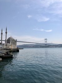 View of bridge over sea