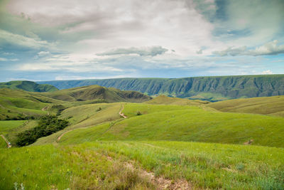 Scenic view of landscape against sky