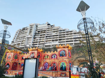 Low angle view of building against sky