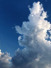 Low angle view of clouds in sky