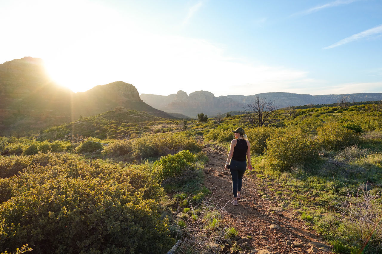 Woman hiking