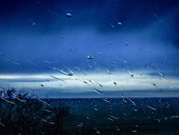 Reflection of clouds in sea