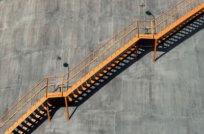 Low angle view of staircase on building