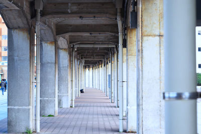 Empty corridor of building