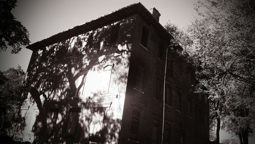 Low angle view of built structure against sky