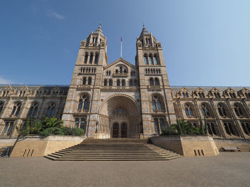 Low angle view of historic building against sky