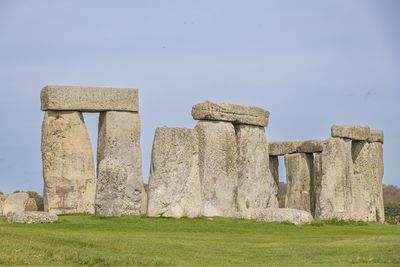 Scenic view of stonehenge heritage