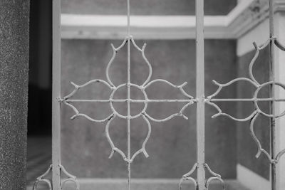 Close-up of patterned window