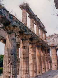 Low angle view of historical building