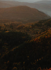 High angle view of landscape against sky