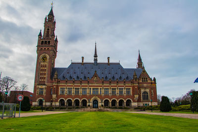 Peace palace in the hague