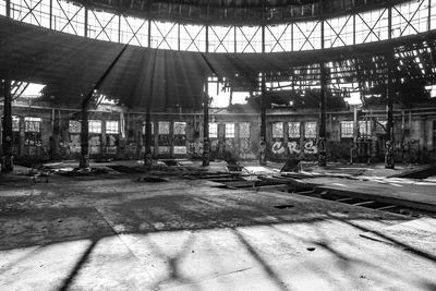 Interior of abandoned building