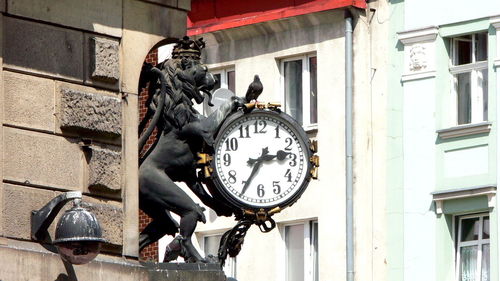 Low angle view of clock tower