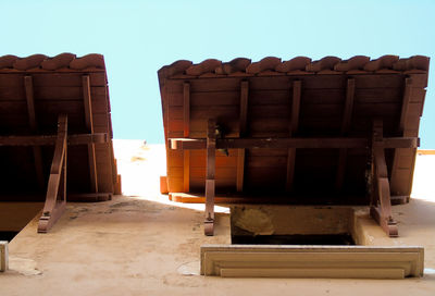 View of built structure against clear sky