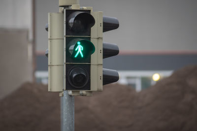 Close-up of road signal