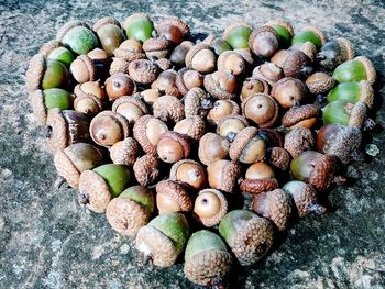 High angle view of fruits