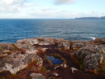 Scenic view of sea against sky