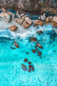 Rocky beach in cyprus