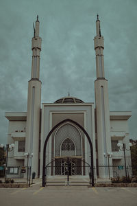 Facade of cathedral against sky